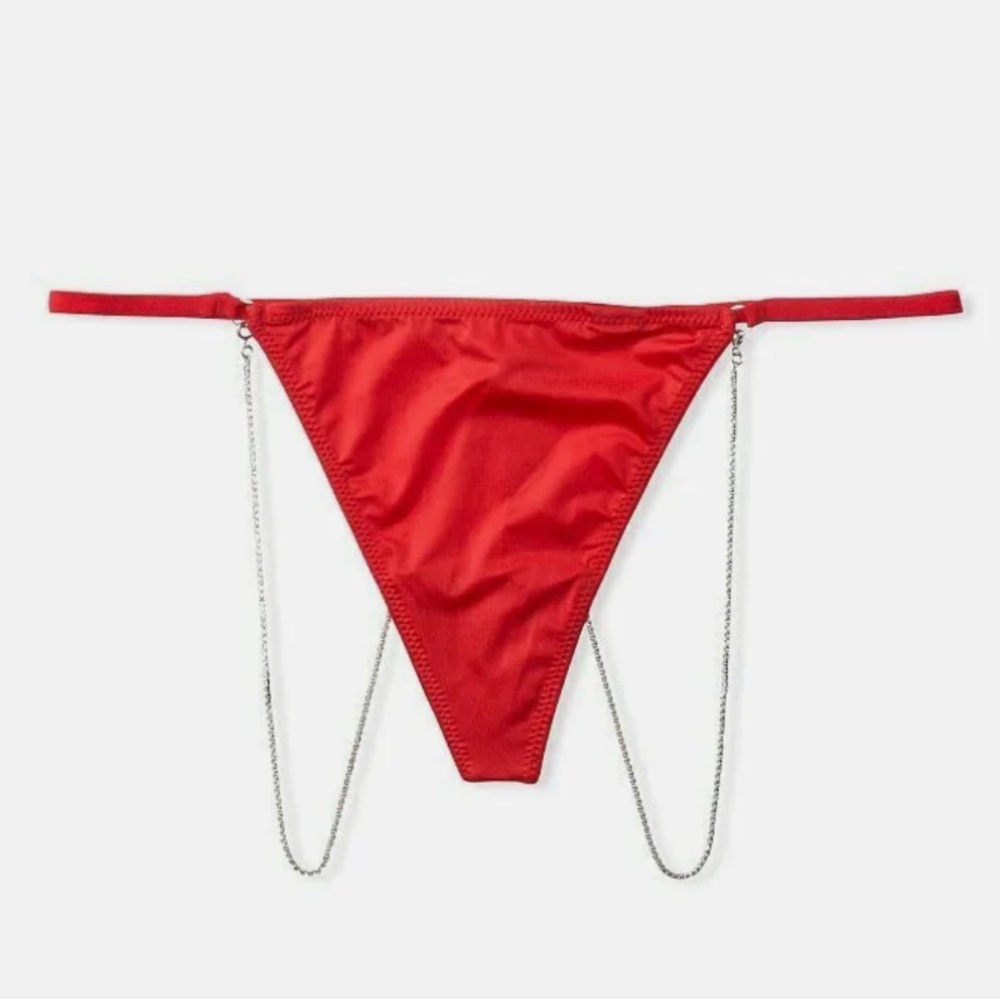 Victorias Secret Very Sexy V-String with detachable micro rhinestones chain